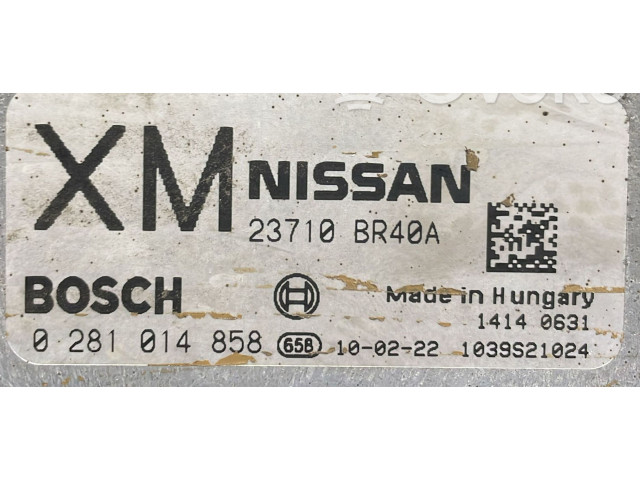 Řídící jednotka 0281014858, 0281014858   Nissan Qashqai 2008