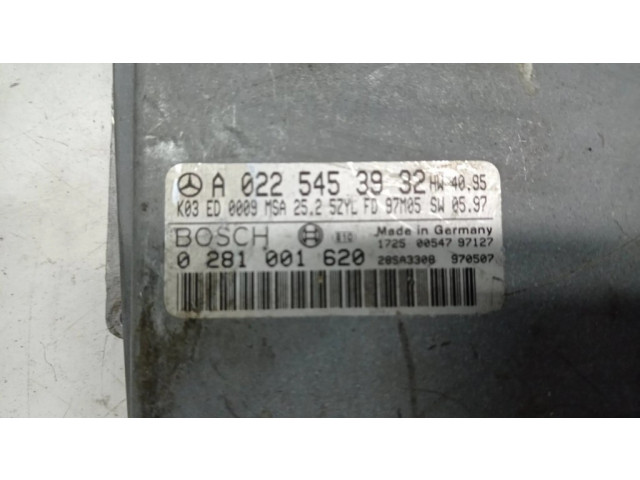 Řídící jednotka A0225453932, 0281001620   Mercedes-Benz E W210 1998