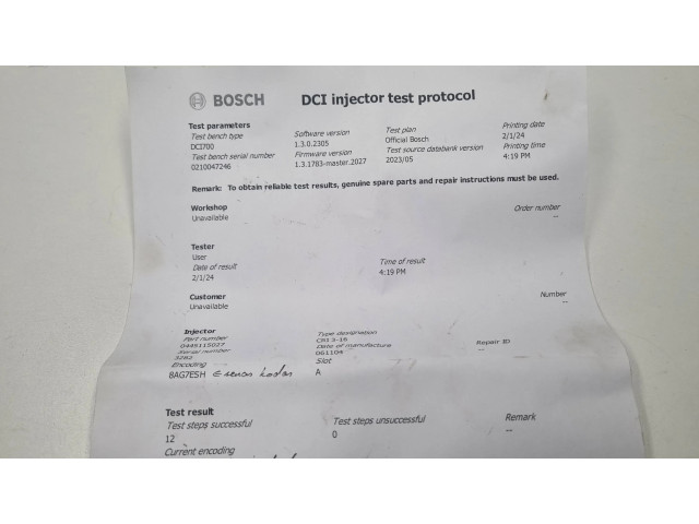 Vstřikovač A6420700587, 6420700587   Mercedes-Benz ML W164  pro naftový motor 3.0  