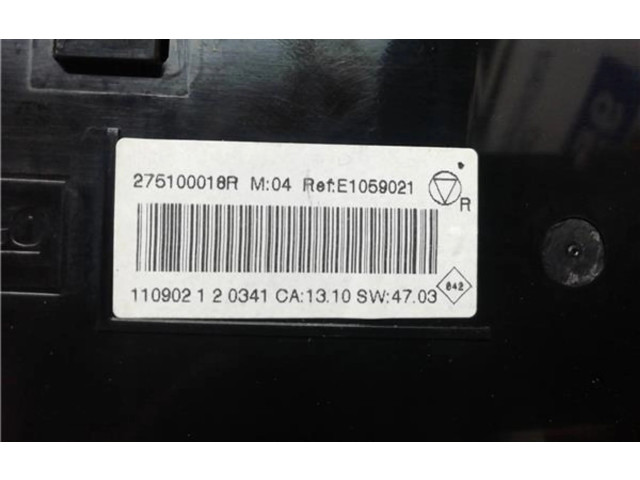 Блок управления климат-контролем 275100018R   Renault Fluence