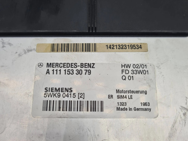 Řídící jednotka A1111533079, 142132319534   Mercedes-Benz C W203 2001