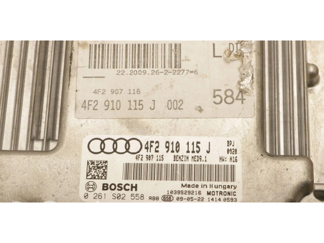 Блок управления двигателя 4F2910115J, 0261S02558   Audi A6 S6 C6 4F