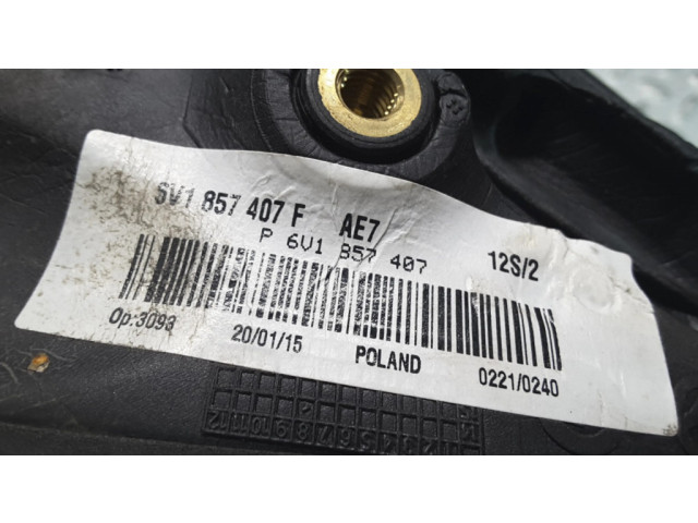 Zpětné zrcátko  levé Skoda Fabia Mk3 (NJ) 2016  6V1857407F, 6V1857407  