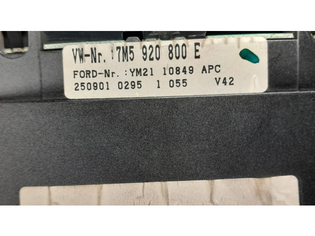 Панель приборов 7M5920800E, 920800E   Ford Galaxy       