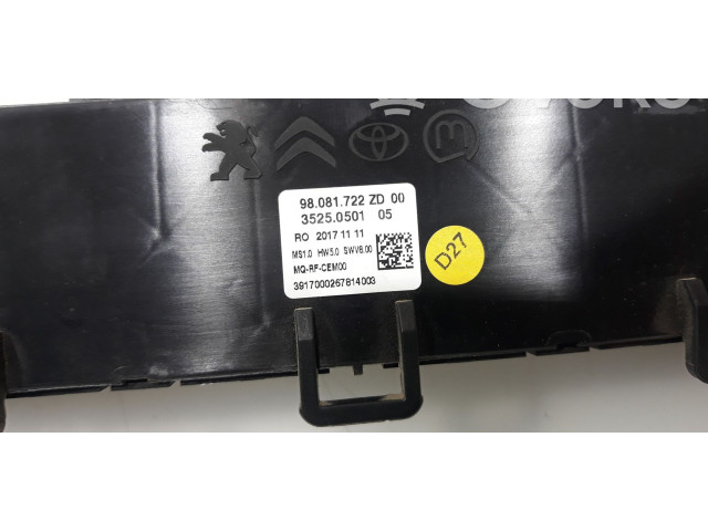 Блок управления климат-контролем 98081722ZD   Toyota Proace
