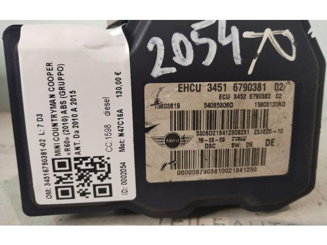 Jednotka ABS 34516790381-02, 34516790381-02   Mini Cooper Countryman R60 2010