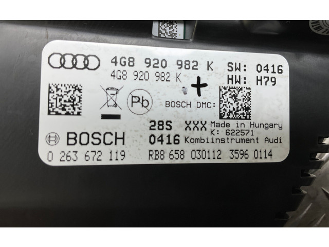 Přístrojová deska  Audi A7 S7 4G 2011 4G8920982K  
