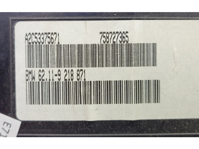Přístrojová deska  BMW X6 E71 2014 6210-9236834, 9218871  