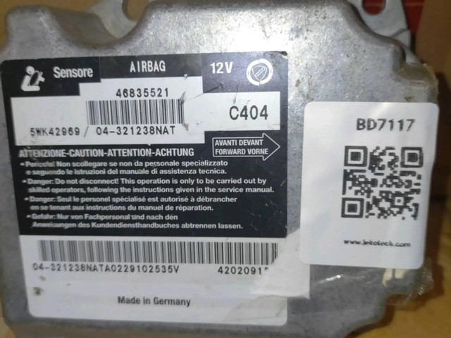Блок подушек безопасности 46835521   Fiat Stilo