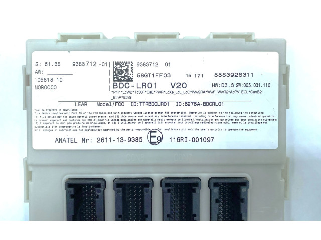 Блок комфорта 5583928311, 9383712   BMW i3   
