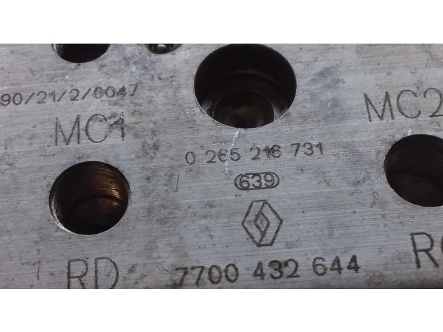 Блок АБС 7700432644, 0265216731   Renault  Megane I  1995-2002 года