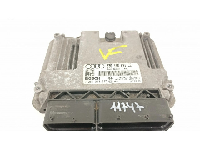 Блок управления двигателя 03G906021LS, 0281013297   Audi A3 S3 8P