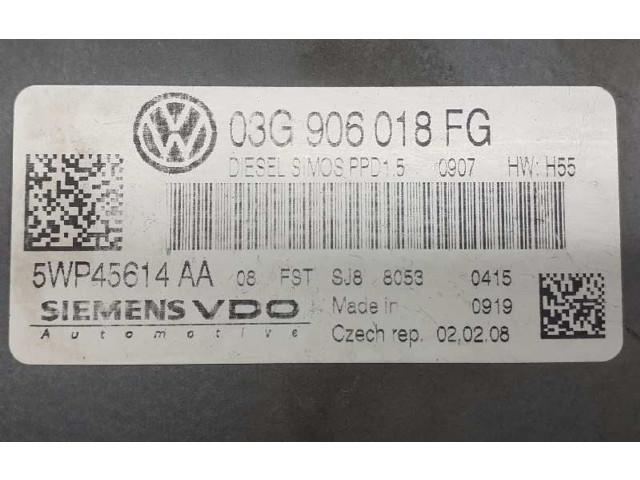 Řídící jednotka 03G906018FG   Volkswagen Passat Alltrack 2008