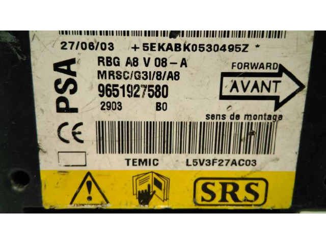 Блок подушек безопасности 9651927580, 48578   Citroen C3