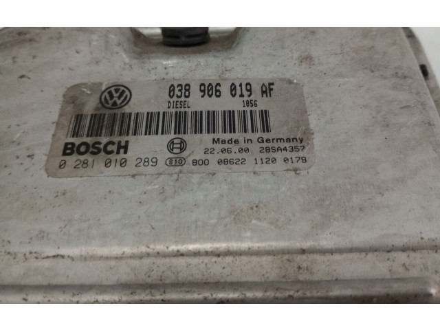 Řídící jednotka 038906019AF, 0281010289   Skoda Fabia Mk1 (6Y) 2005