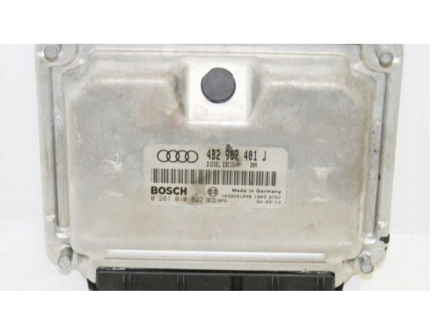 Блок управления двигателя 0281010822, 4B2907401J   Audi A4 S4 B5 8D