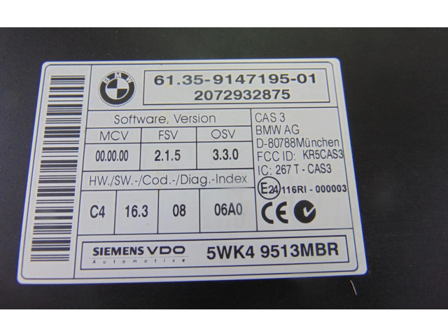 Řídící jednotka 9147195   BMW 1 E81 E87 2009
