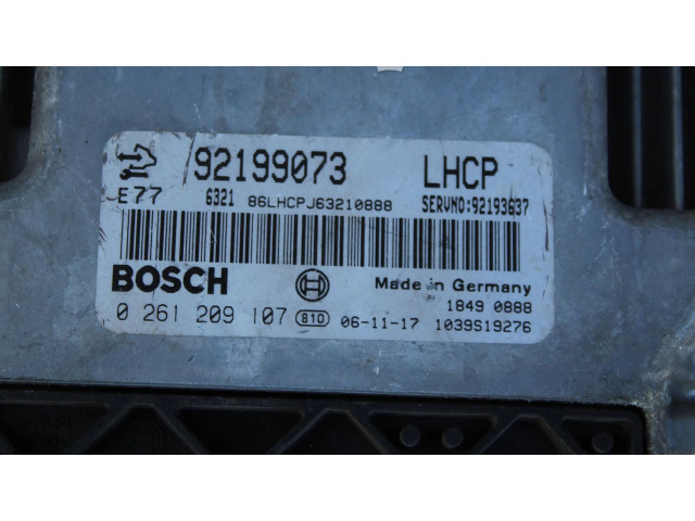 Řídící jednotka 0261209107, 92199073   Chevrolet Captiva 2008