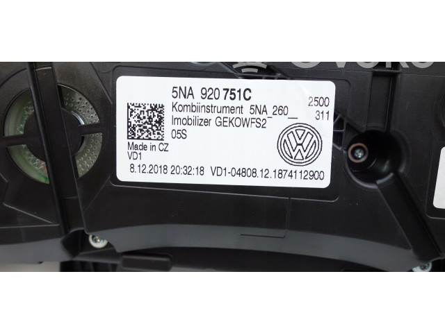 Панель приборов 5NA920751C, 5NA920751C   Volkswagen Tiguan       