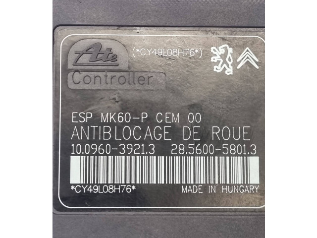 Jednotka ABS 9665345880, 10020603864   Peugeot 207 2010