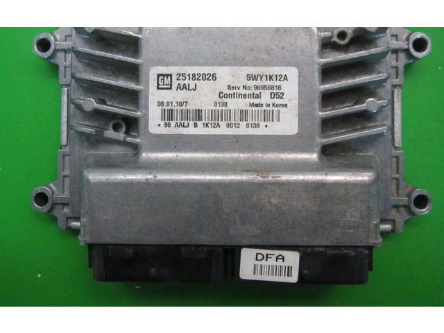 Блок управления двигателем Блок управления 25182026, 5WY1K12A   Chevrolet Spark