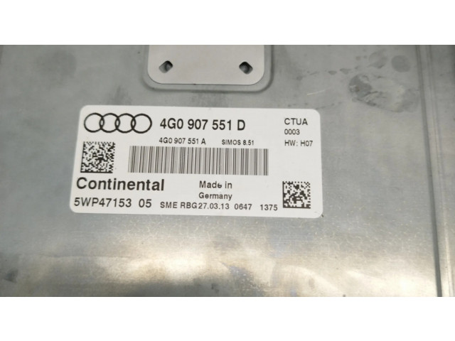 Блок управления двигателя 4G0907551D   Audi A6 C7