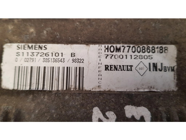 Řídící jednotka S113726101B, HOM7700868188   Renault Espace III 1998