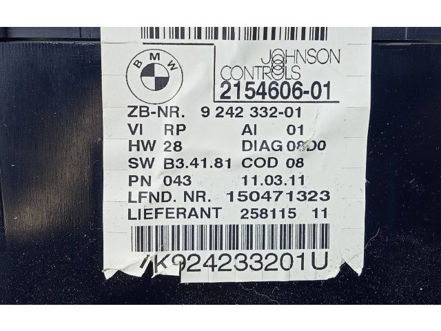 Přístrojová deska  BMW 1 E81 E87 2011 215460601, E3-A2-28-4  