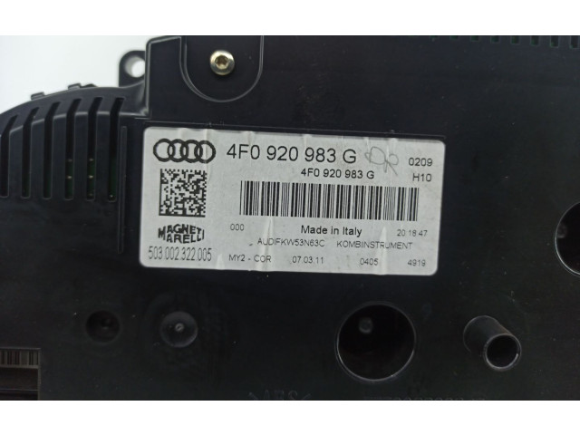 Přístrojová deska  Audi A6 S6 C6 4F 2011 MILHAS  