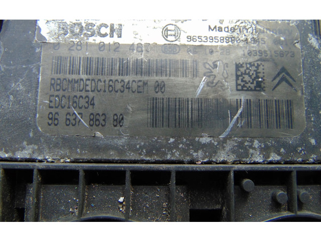 Řídící jednotka 9663786380, 0281012467   Peugeot 207 2008