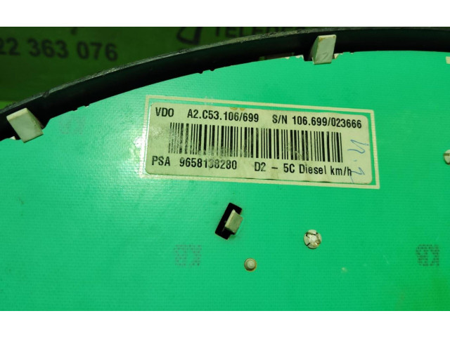 Přístrojová deska  Peugeot 207 CC 2005 9658138280  