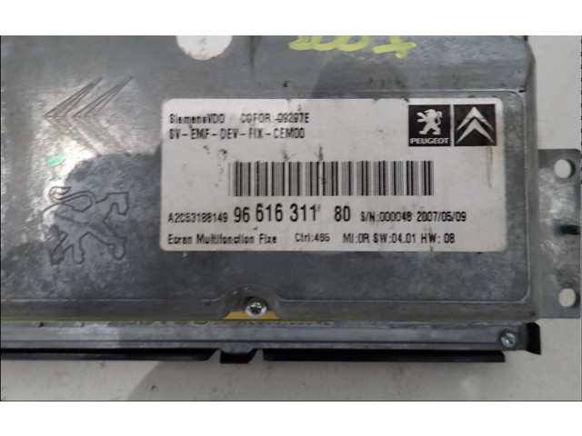 Дисплей    6593Q8   Peugeot 1007