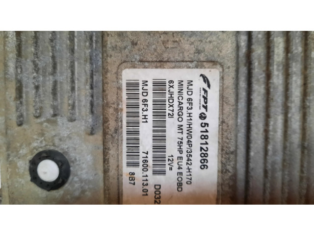 Řídící jednotka 51812866   Fiat Fiorino 2008