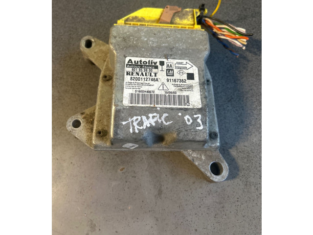 Блок подушек безопасности 8200112746A, 91167362   Renault Trafic II (X83)