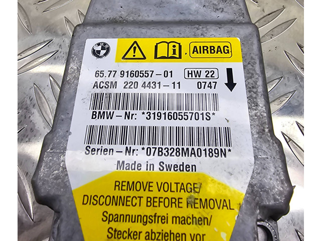 Блок подушек безопасности 9160557, 31916055701S   BMW 6 E63 E64