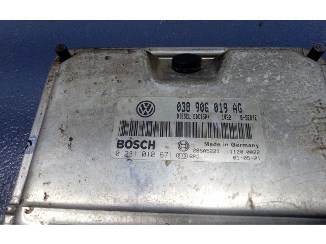 Блок управления двигателем Блок управления 038906019AG, 038906019AG   Volkswagen Polo III 6N 6N2 6NF