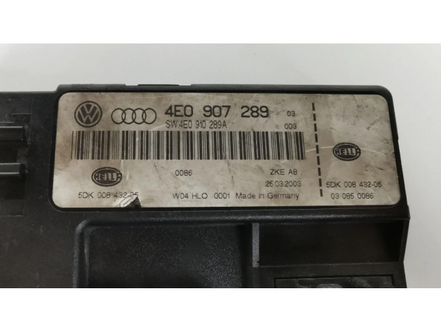 Блок комфорта 4E0907289   Audi A8 S8 D3 4E   