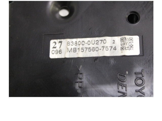 Přístrojová deska  Toyota Yaris 2012 83800-0U270, MB157560-7574  
