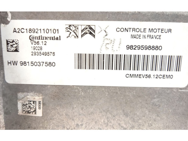 Řídící jednotka 9829598880, 9815037580   Peugeot 2008 I 2019