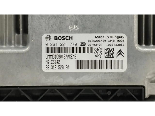 Řídící jednotka 9831852980, 0261S21779   Peugeot 3008 II 