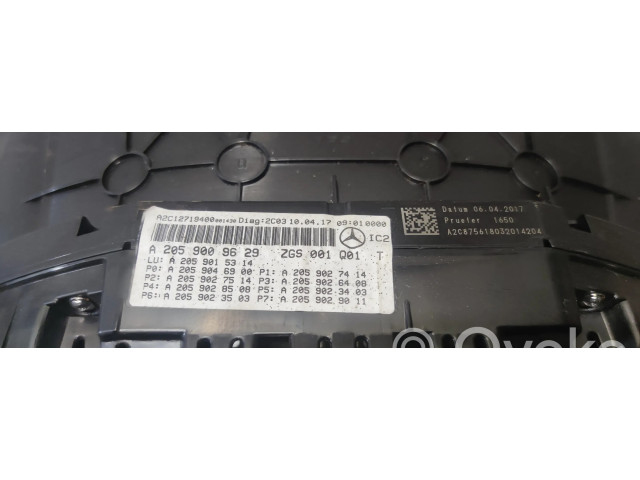 Přístrojová deska  Mercedes-Benz C W205 2017 A2059009629  