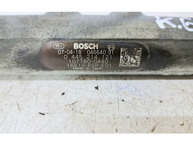 Vstřikovací lišta 0445214121, 16610RSRE01   Honda Civic    N22A2 