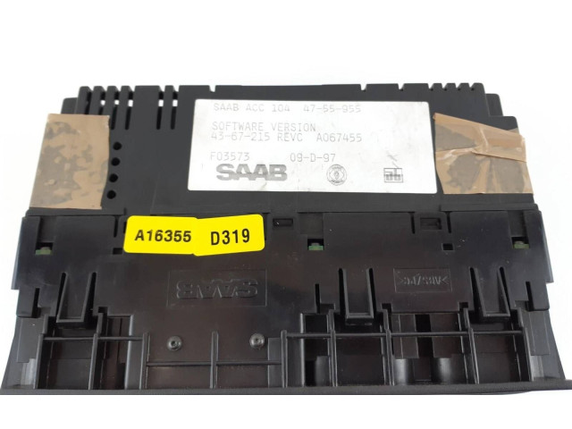 Блок управления климат-контролем 4755955, 4367215   Saab 900
