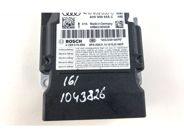 Блок подушек безопасности 0285010856, 4H0959655C   Audi A8 S8 D4 4H