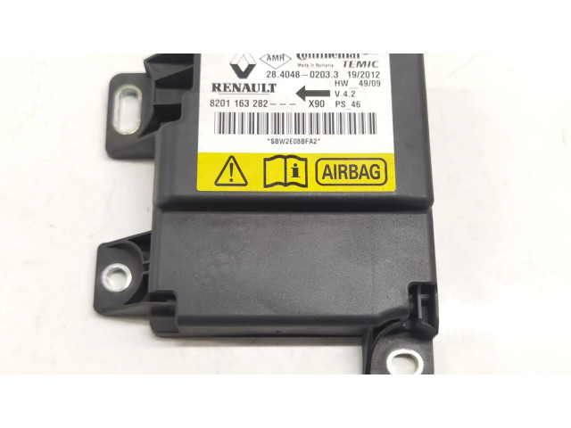Блок подушек безопасности 8201163282, 28404802033   Dacia Sandero