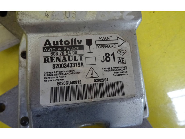 Блок подушек безопасности 603785400, 8200343319A   Renault Espace -  Grand espace IV