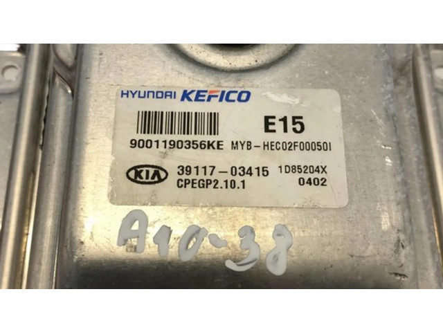 Блок управления двигателя 3911703415, 9001190356KE   KIA Rio