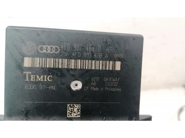 Блок управления 4F0907468D, 4F0910468A   Audi A6 S6 C6 4F