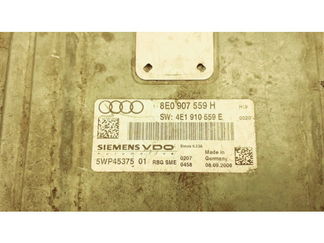 Блок управления двигателя 8E0907559H, 4E1910559E   Audi A8 S8 D3 4E