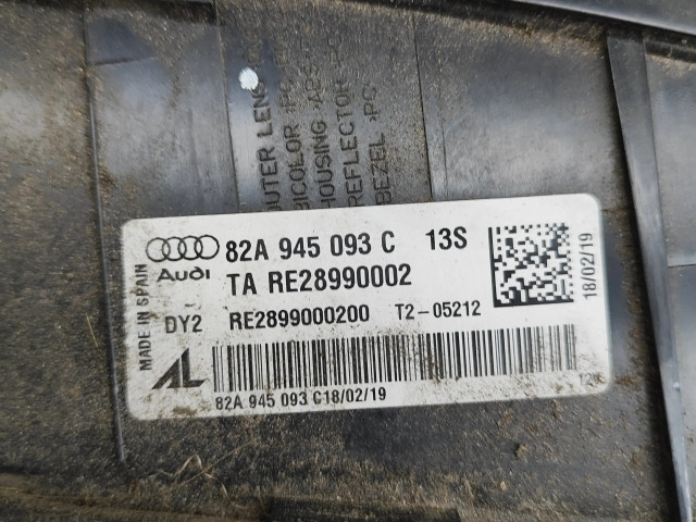 Задний фонарь левый 82A945093C    Audi A1   2018- года